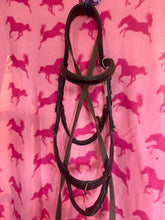 Load image into Gallery viewer, Preowned Miklem Multi Bridle with Crossover Strap &amp; Rubber Reins Full
